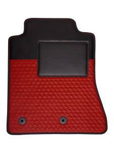 Quality Car Floor Mats - Racing - Red